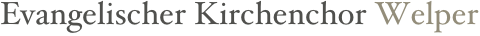 Evangelischer Kirchenchor Welper